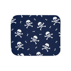 Null Skull And Crossbones Halloween Blanket