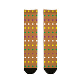 Quadra Polka Dots Brown Socks
