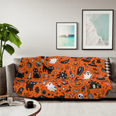 Ghost Monster Spooky Halloween Blanket
