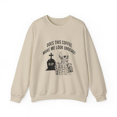Does This Coffee Make Me Look Undead Halloween Sweatshirt