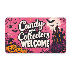 Candy And Collector Welcome Halloween Mat