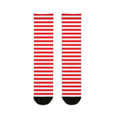 Red n White Stripes Socks