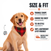 Plaid Red Christmas Pet Bandana