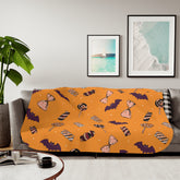 Bats And Candies Halloween Blanket