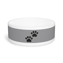 Paws Pet Bowl Grey