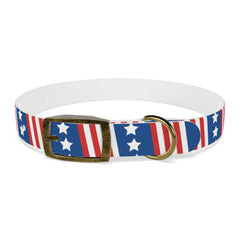 Fireworks Pups Americana Dog collar White
