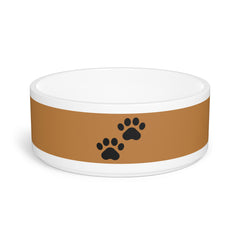 Paws Pet Bowl Brown
