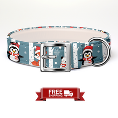 Fox Blue Christmas Dog Collar