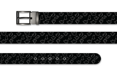 Black Bats And Boo Halloween Belt