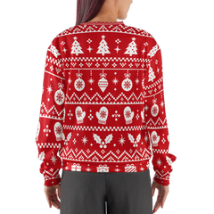 Winter Holiday Pattern Red Christmas Sweater