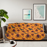 Spooky Spider Halloween Blanket