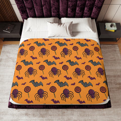 Spooky Spider Halloween Blanket