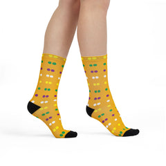Quadra Polka Dots Yellow Socks