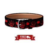 Red Hands Halloween Dog Collar
