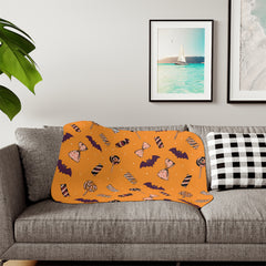 Bats And Candies Halloween Blanket