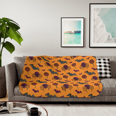 Spooky Spider Halloween Blanket