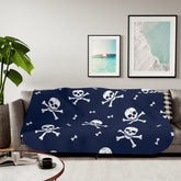 Null Skull And Crossbones Halloween Blanket