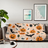 Bats And Pumpkins Halloween Blanket