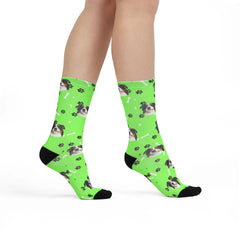 Custom Dog Photo Socks.