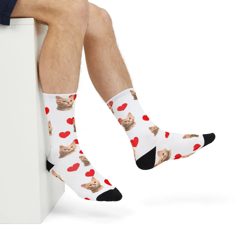 Cat Face Socks.