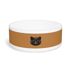 Cat Pet Bowl Brown