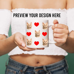 Cat Photo Customizable Mug.