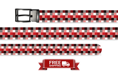 Plaid Heritage Wrap Christmas Belt