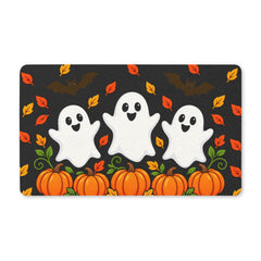 Pumpkin And Boo Halloween Mat