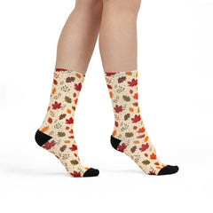 Fall Leaves Halloween Socks