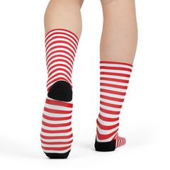 Red n White Stripes Socks