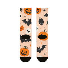 Bats And Pumpkins Halloween Socks