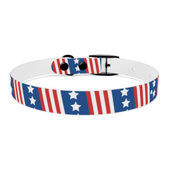 Fireworks Pups Americana Dog collar White