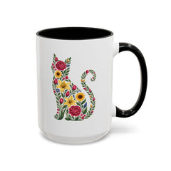 Floral Cat Mug