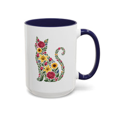 Floral Cat Mug