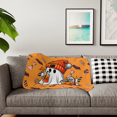 Pumpkin Pup Halloween Blanket