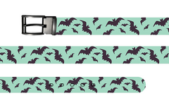 Bats Halloween Belt with Metal Buckle