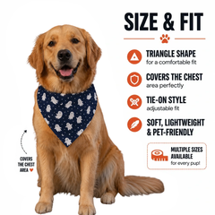 Cute Ghost Flying Halloween Bandana
