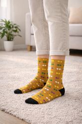 Quadra Polka Dots Yellow Socks