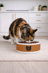 Cat Pet Bowl Brown