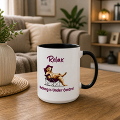 Relax Nothing is Under Control Mugs