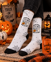 Spooky Night Trick Or Treat Halloween Socks