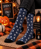 Null Skull And Crossbones Halloween Socks