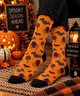 Spooky Spider Halloween Socks