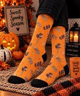 Bats And Candies Halloween Socks