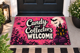 Candy And Collector Welcome Halloween Mat