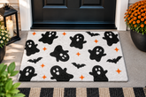 Bats And Boo Halloween Mat
