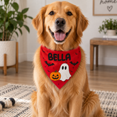 Custom Cute Ghost And Pumpkin Halloween Bandana