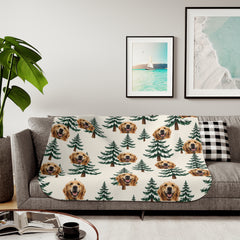 Custom Holiday Pet Blanket