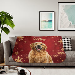 Custom Pet Christmas Blanket
