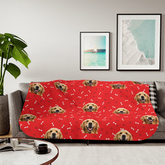 Custom Bones & Paws Pet Blanket Cover